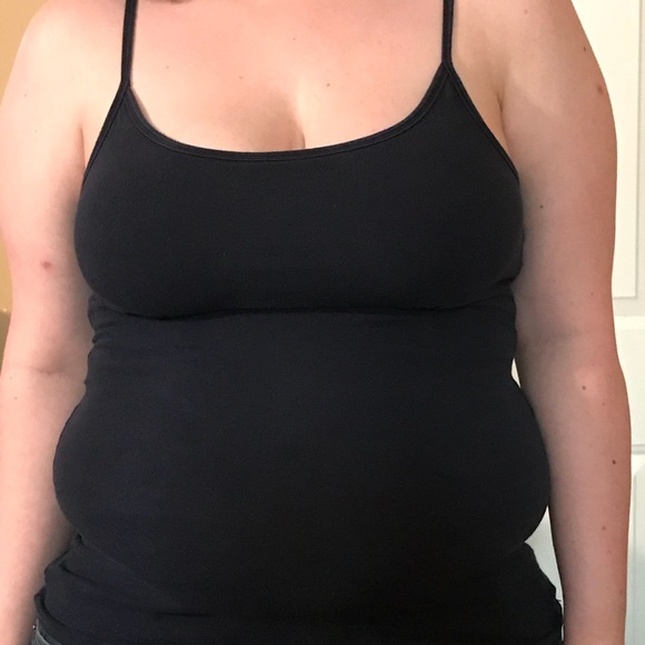 Blue shirt with spaghetti straps. - Picture 1 of 3